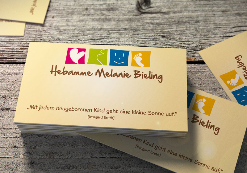 Logoentwicklung f�r Hebamme Melanie Bieling