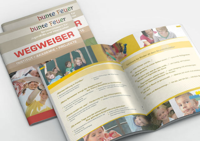 Print- und Webdesign f�r die Bunte Feuer GmbH