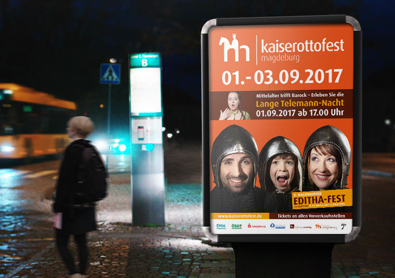 Kommunikationsmittel f�r das Eventmarketing Kaiser Otto Fest Magdeburg